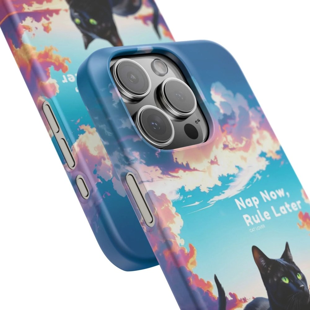 Nap Now, Rule Later Phone Case - Lazy Cat Phone Cover - Love From Snowy Shop
