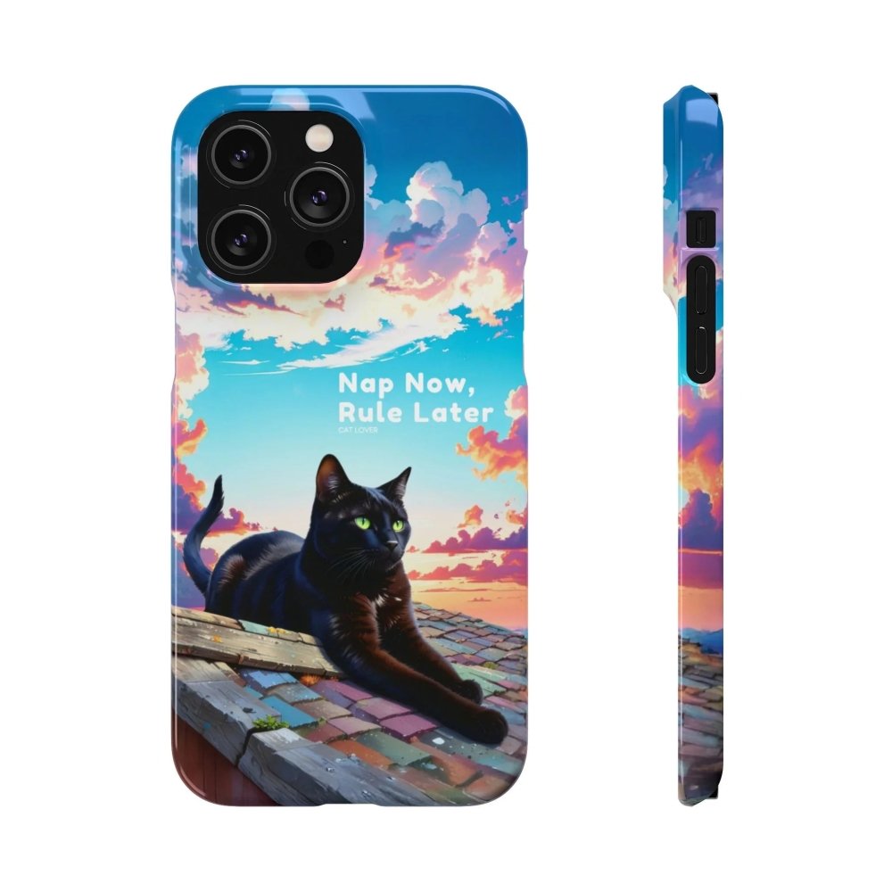 Nap Now, Rule Later Phone Case - Lazy Cat Phone Cover - Love From Snowy Shop