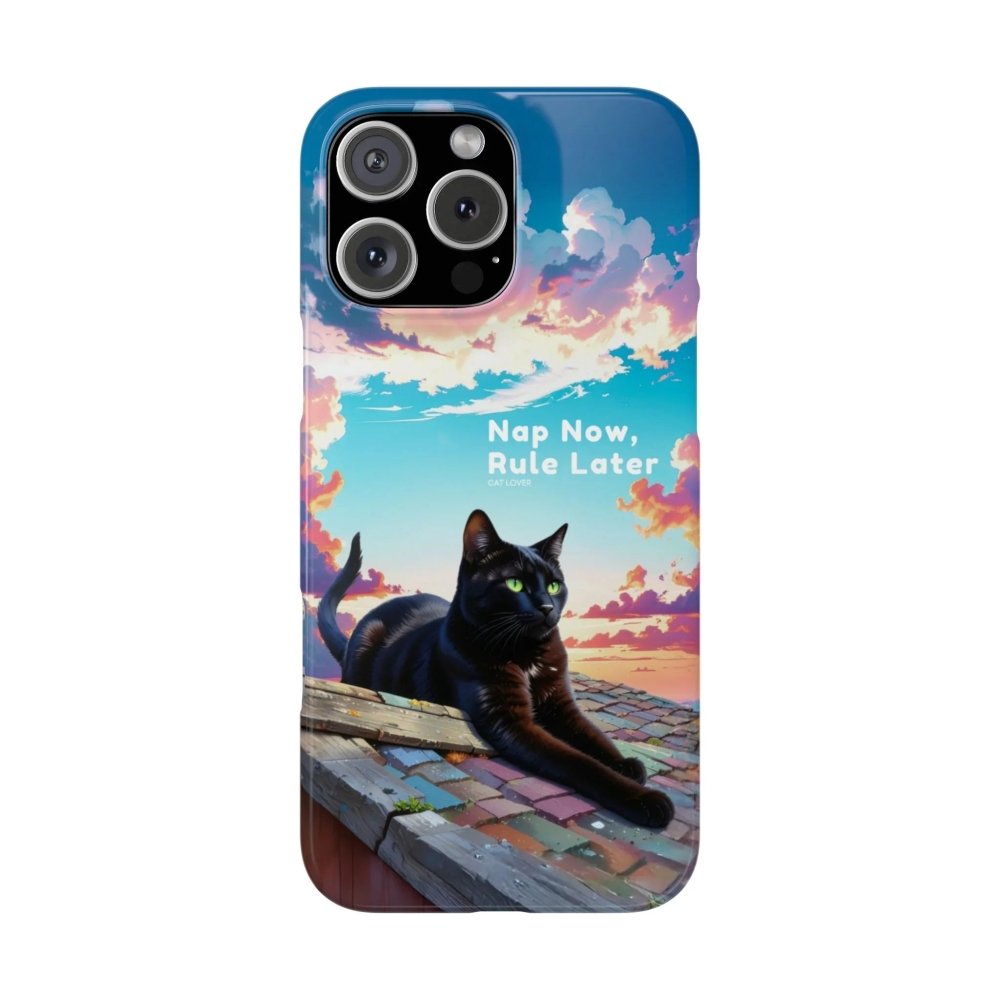 Nap Now, Rule Later Phone Case - Lazy Cat Phone Cover - Love From Snowy Shop