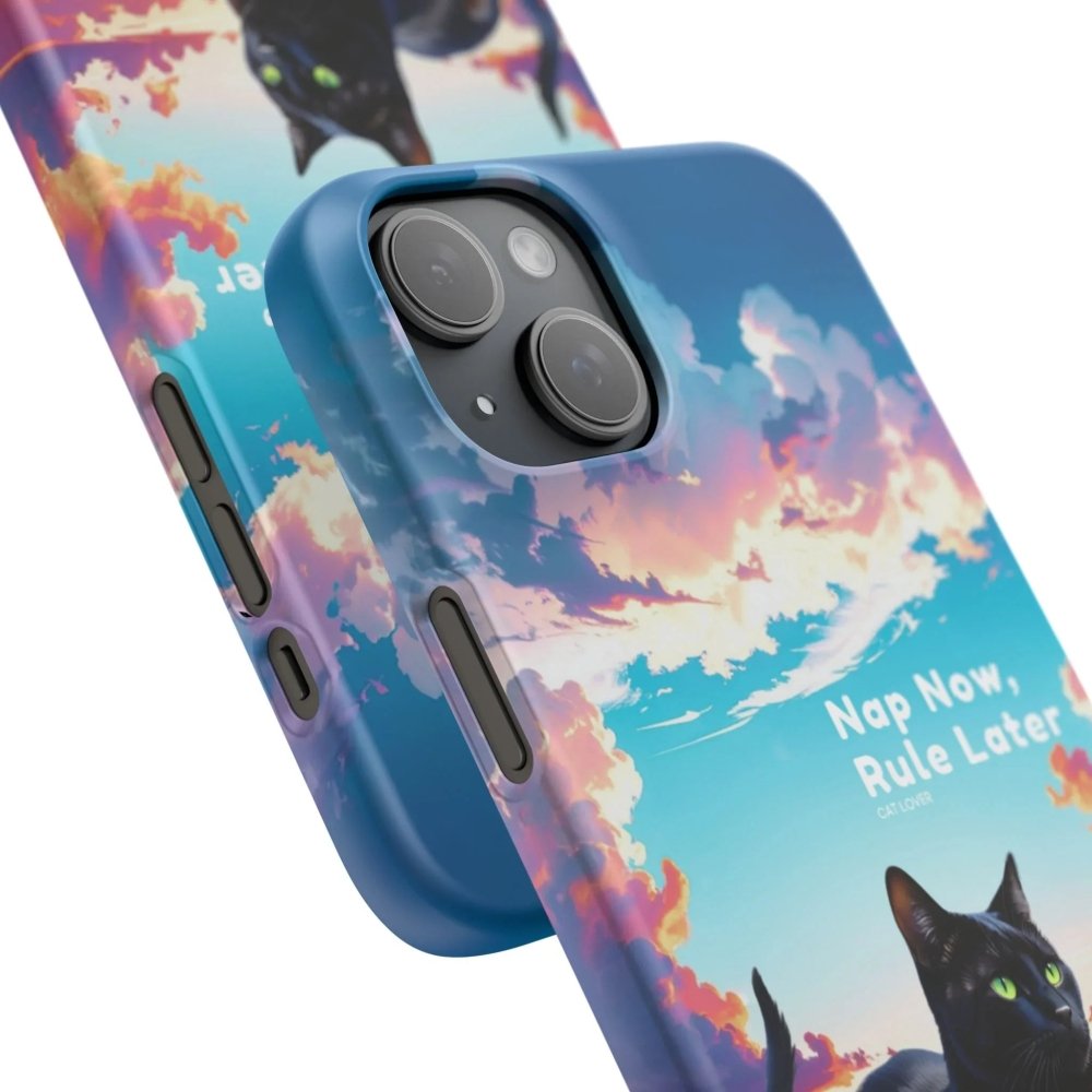 Nap Now, Rule Later Phone Case - Lazy Cat Phone Cover - Love From Snowy Shop