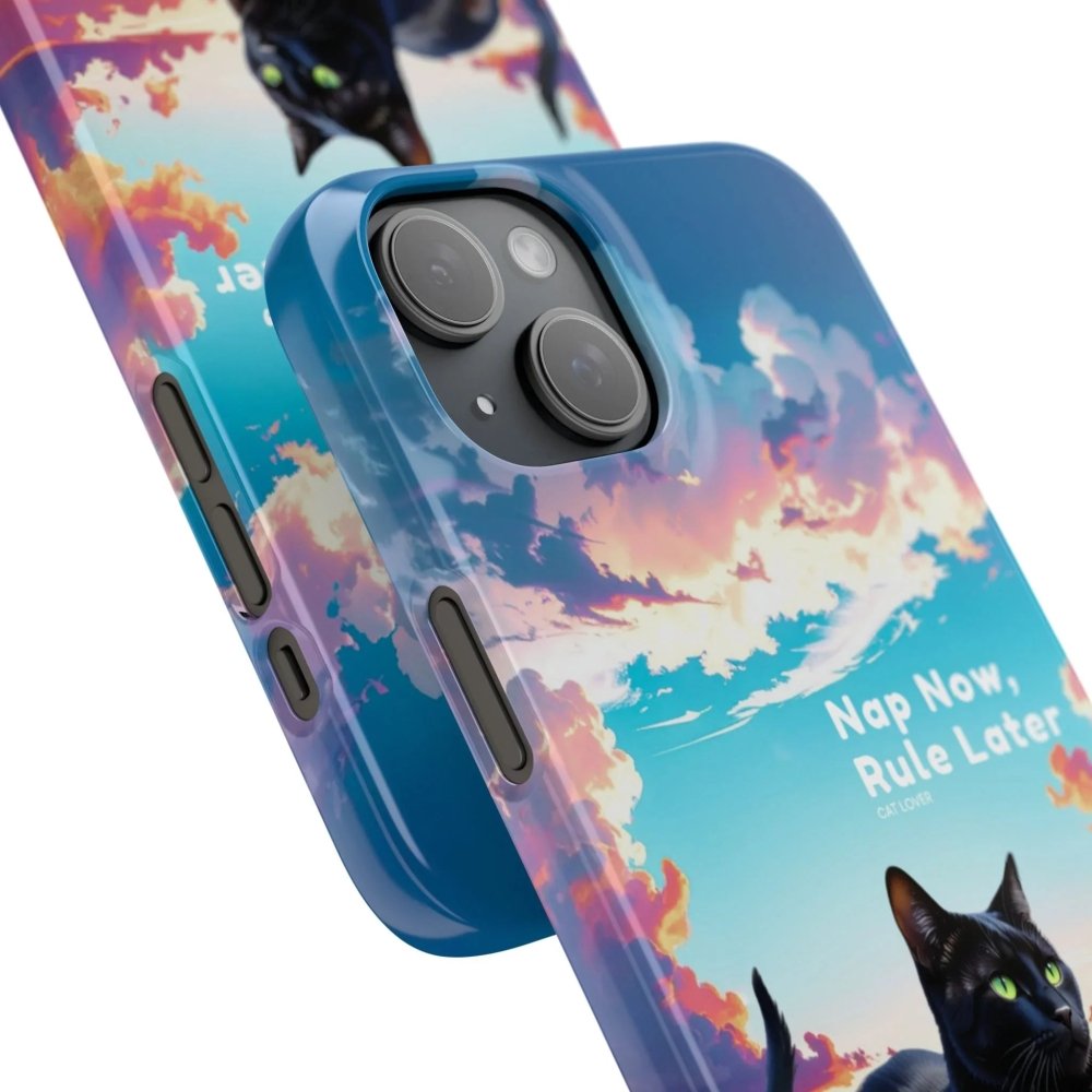 Nap Now, Rule Later Phone Case - Lazy Cat Phone Cover - Love From Snowy Shop