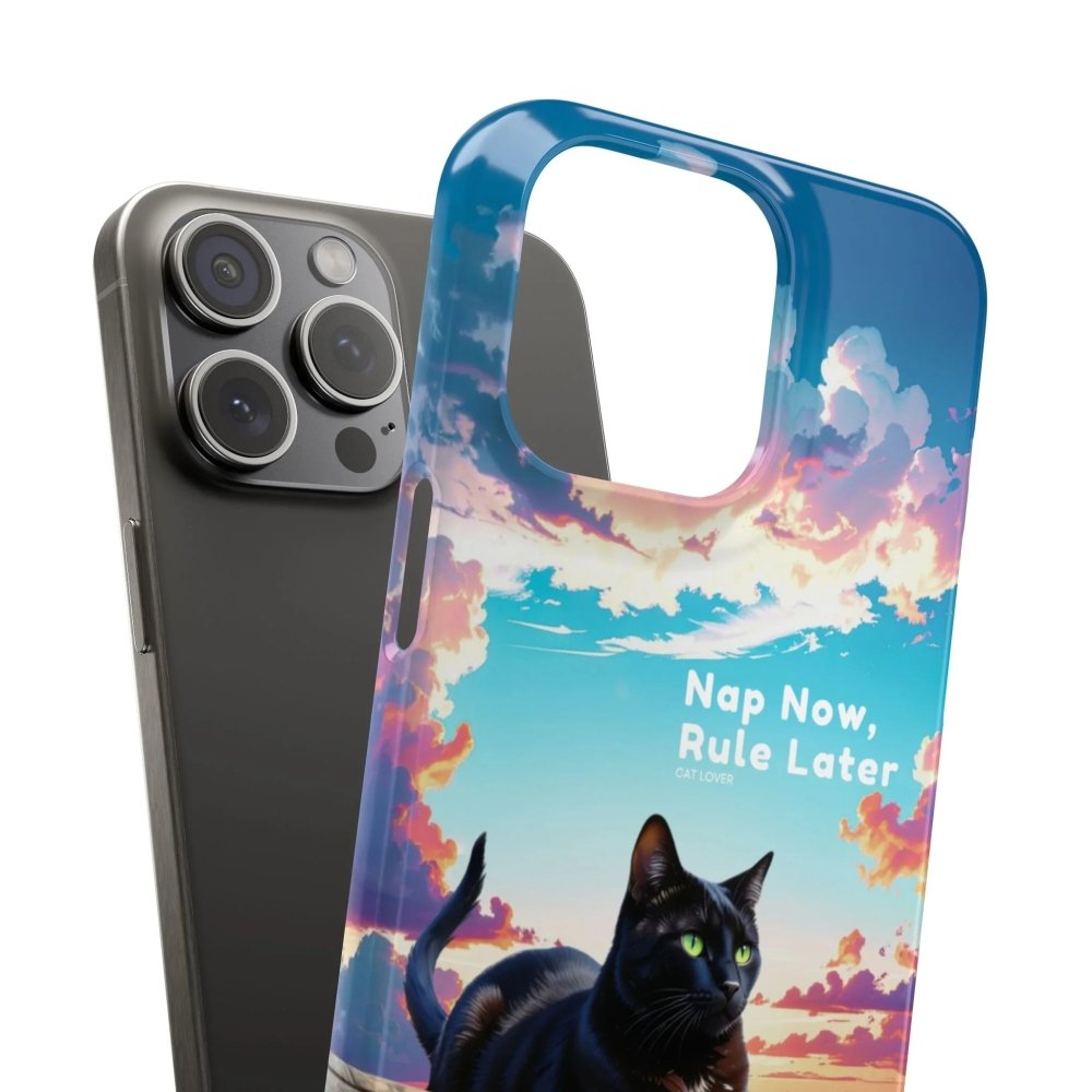 Nap Now, Rule Later Phone Case - Lazy Cat Phone Cover - Love From Snowy Shop