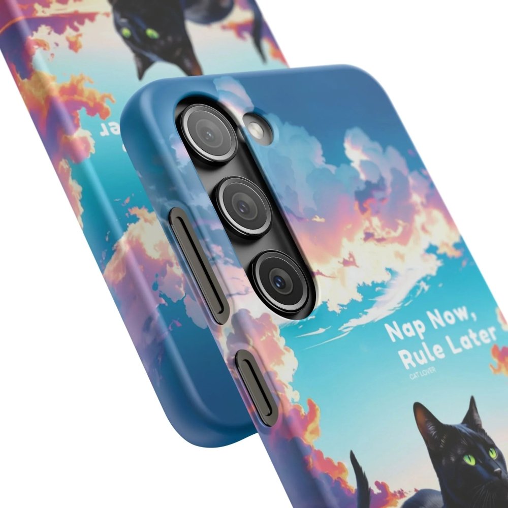 Nap Now, Rule Later Phone Case - Lazy Cat Phone Cover - Love From Snowy Shop