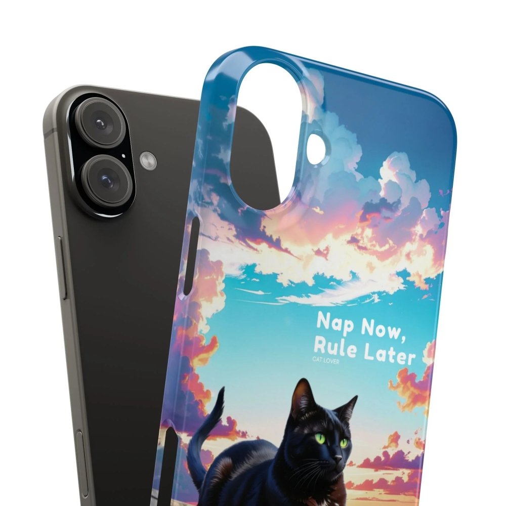 Nap Now, Rule Later Phone Case - Lazy Cat Phone Cover - Love From Snowy Shop