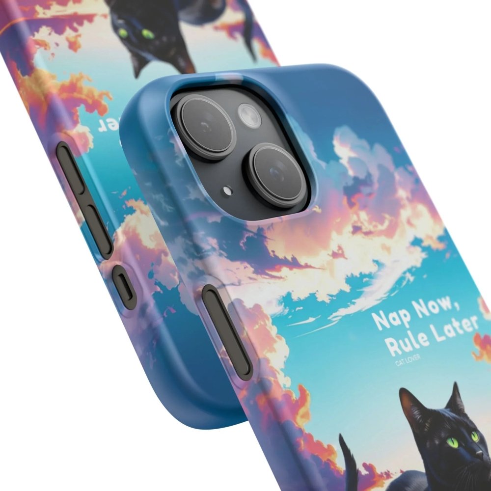 Nap Now, Rule Later Phone Case - Lazy Cat Phone Cover - Love From Snowy Shop