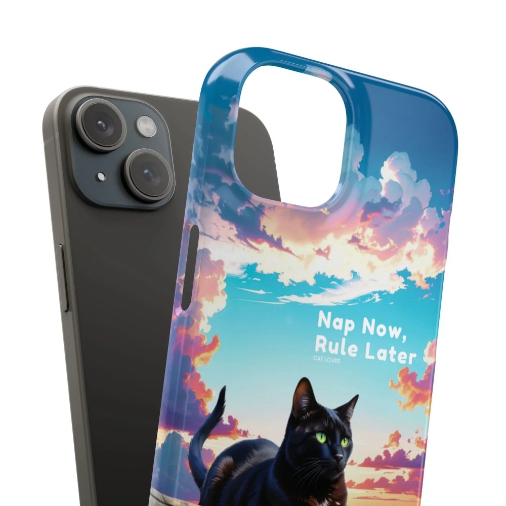 Nap Now, Rule Later Phone Case - Lazy Cat Phone Cover - Love From Snowy Shop