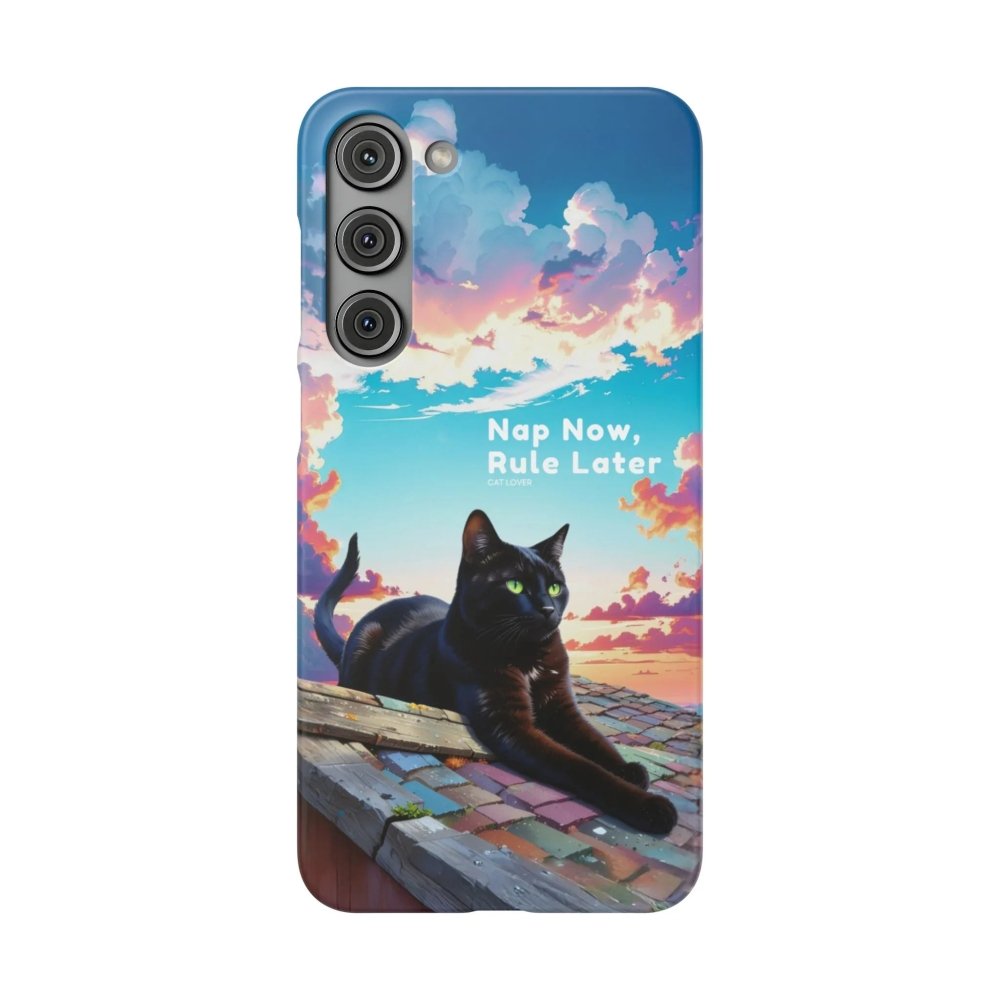 Nap Now, Rule Later Phone Case - Lazy Cat Phone Cover - Love From Snowy Shop