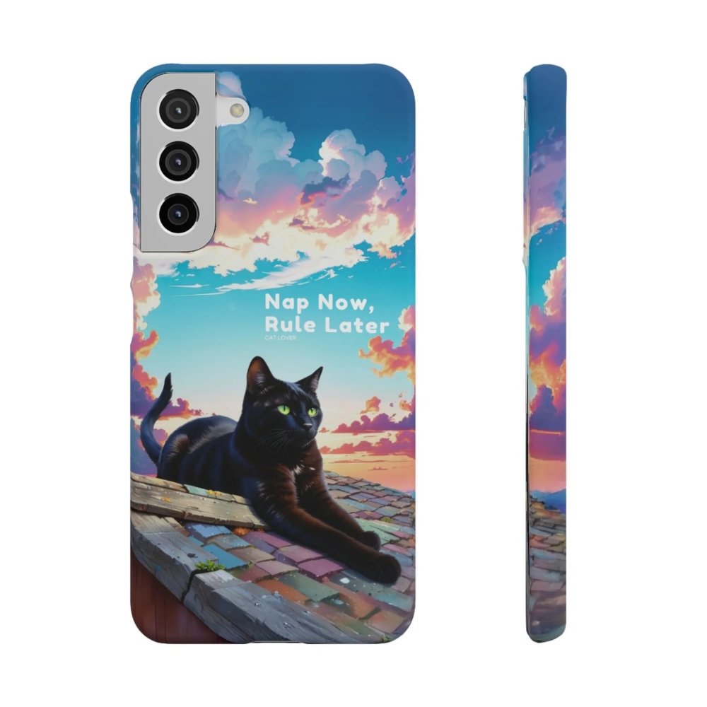 Nap Now, Rule Later Phone Case - Lazy Cat Phone Cover - Love From Snowy Shop