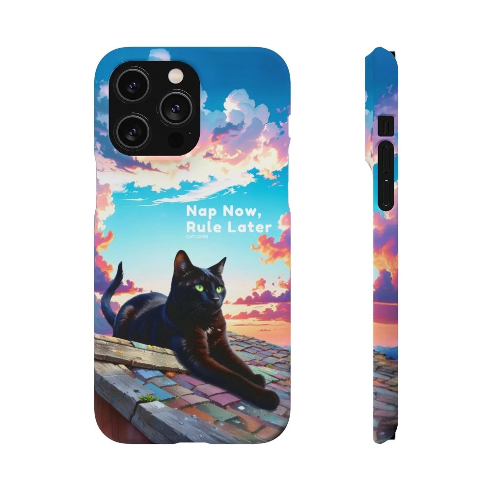 Nap Now, Rule Later Phone Case - Lazy Cat Phone Cover - Love From Snowy Shop