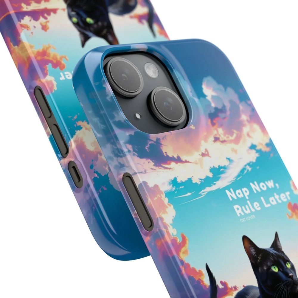 Nap Now, Rule Later Phone Case - Lazy Cat Phone Cover - Love From Snowy Shop