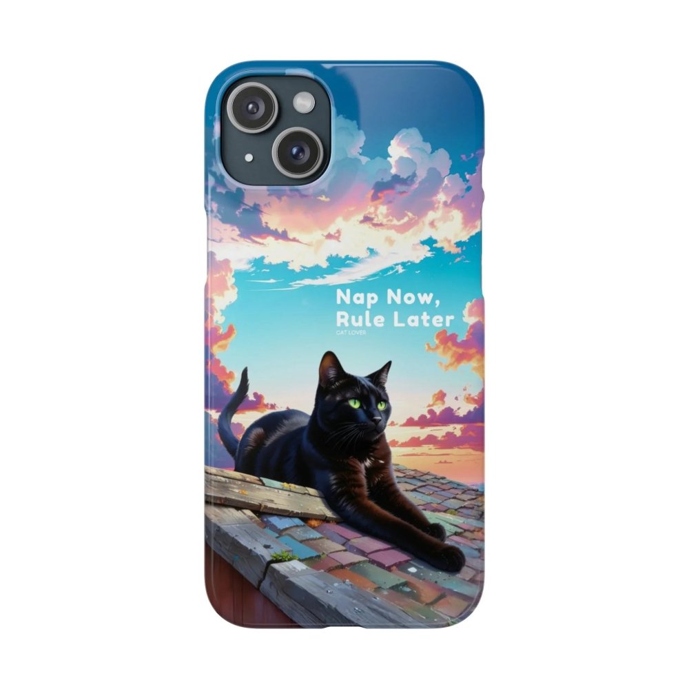 Nap Now, Rule Later Phone Case - Lazy Cat Phone Cover - Love From Snowy Shop