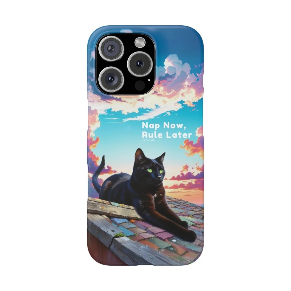 Nap Now, Rule Later Phone Case - Lazy Cat Phone Cover - Love From Snowy Shop