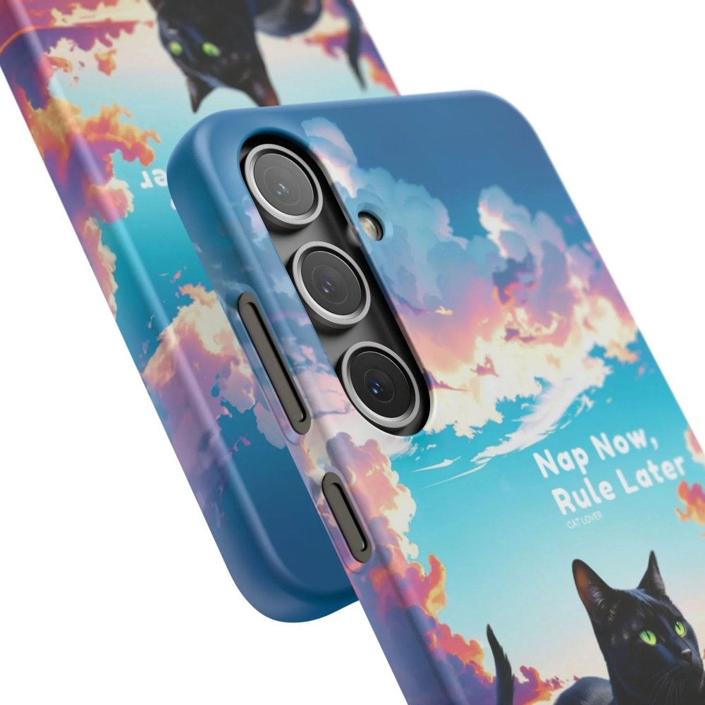 Nap Now, Rule Later Phone Case - Lazy Cat Phone Cover - Love From Snowy Shop