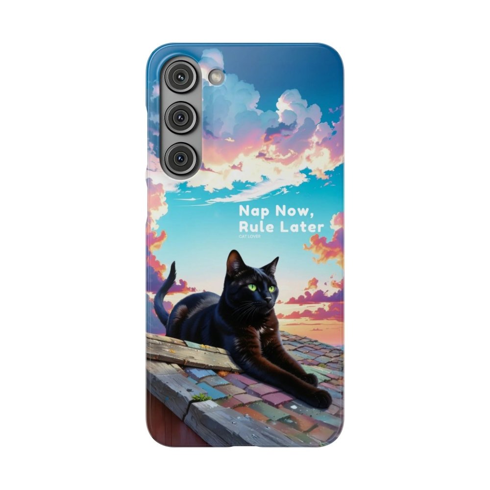 Nap Now, Rule Later Phone Case - Lazy Cat Phone Cover - Love From Snowy Shop
