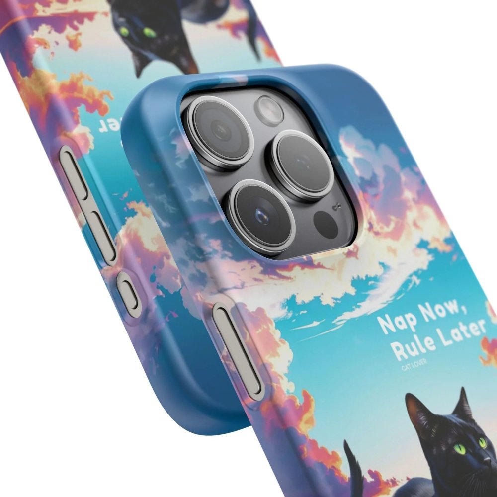 Nap Now, Rule Later Phone Case - Lazy Cat Phone Cover - Love From Snowy Shop