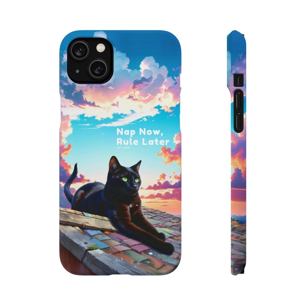 Nap Now, Rule Later Phone Case - Lazy Cat Phone Cover - Love From Snowy Shop