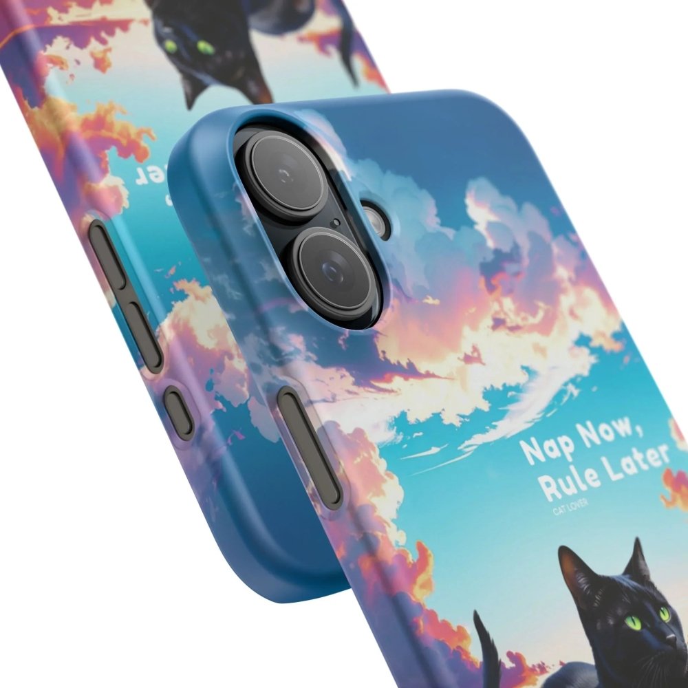 Nap Now, Rule Later Phone Case - Lazy Cat Phone Cover - Love From Snowy Shop