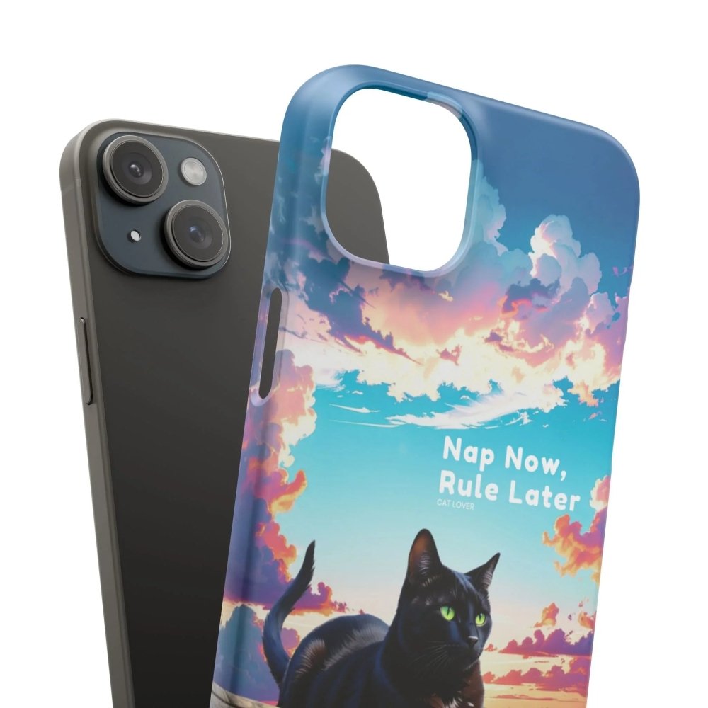 Nap Now, Rule Later Phone Case - Lazy Cat Phone Cover - Love From Snowy Shop