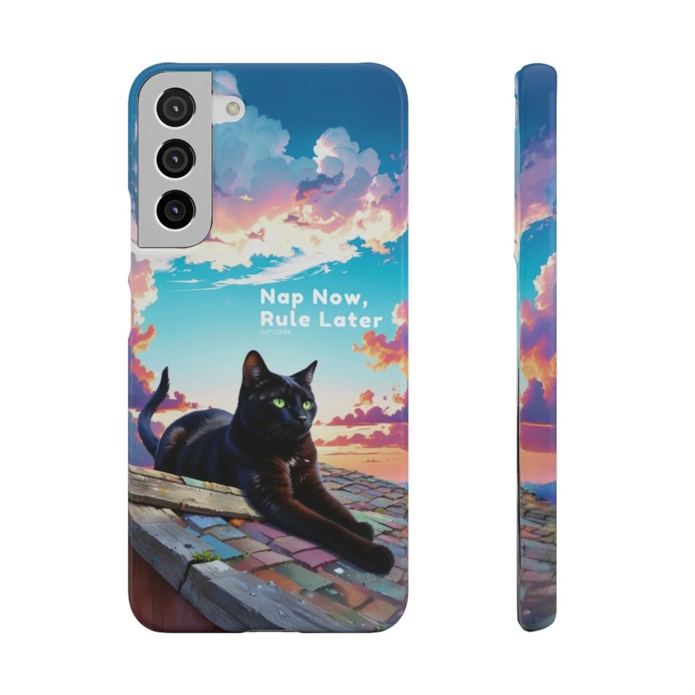 Nap Now, Rule Later Phone Case - Lazy Cat Phone Cover - Love From Snowy Shop