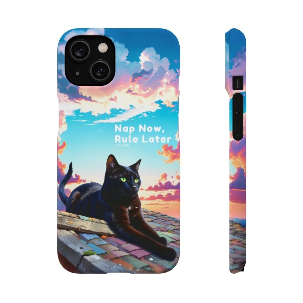 Nap Now, Rule Later Phone Case - Lazy Cat Phone Cover - Love From Snowy Shop