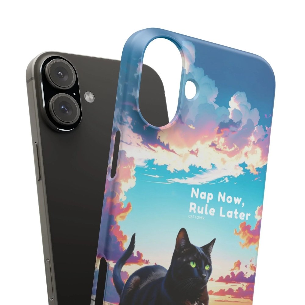Nap Now, Rule Later Phone Case - Lazy Cat Phone Cover - Love From Snowy Shop