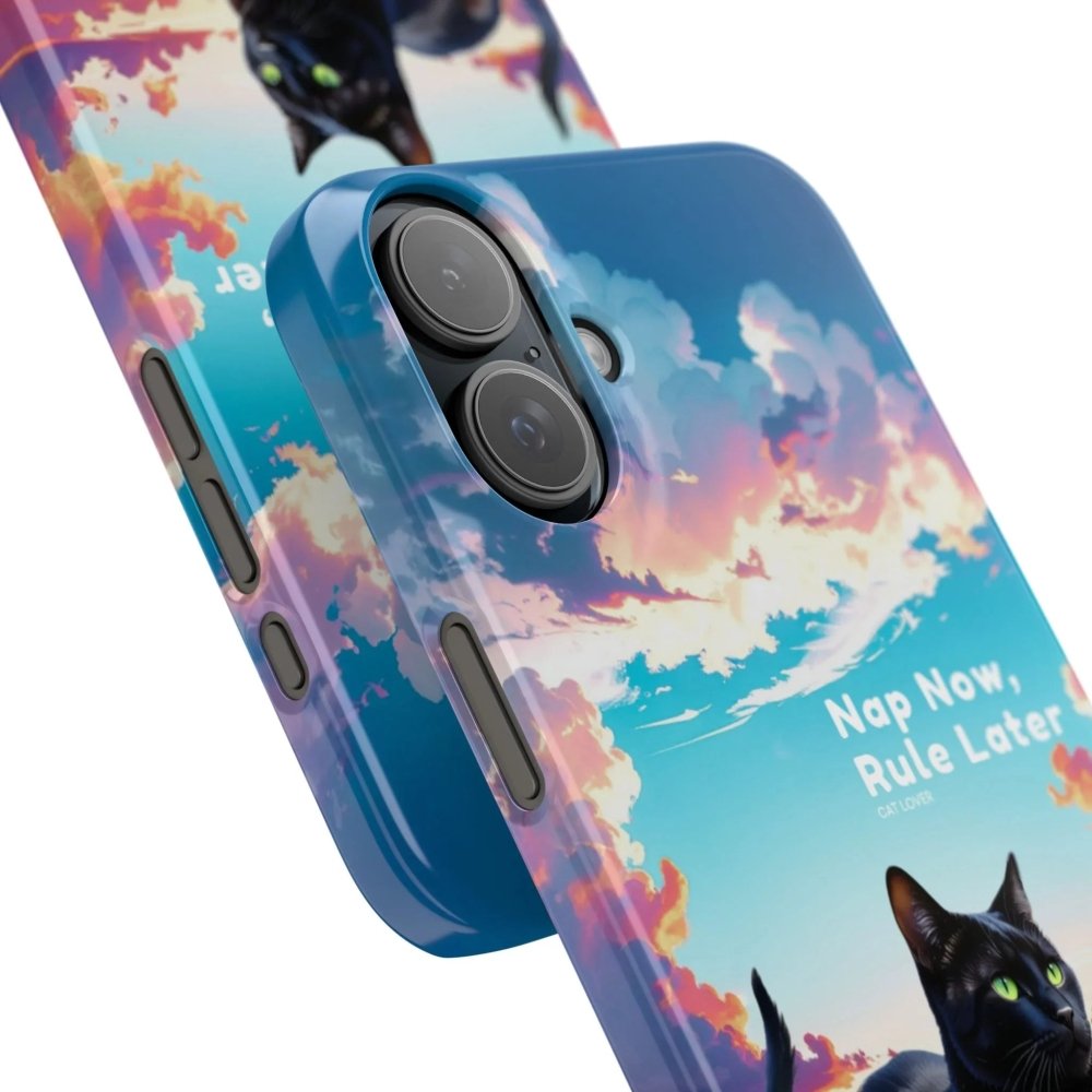 Nap Now, Rule Later Phone Case - Lazy Cat Phone Cover - Love From Snowy Shop