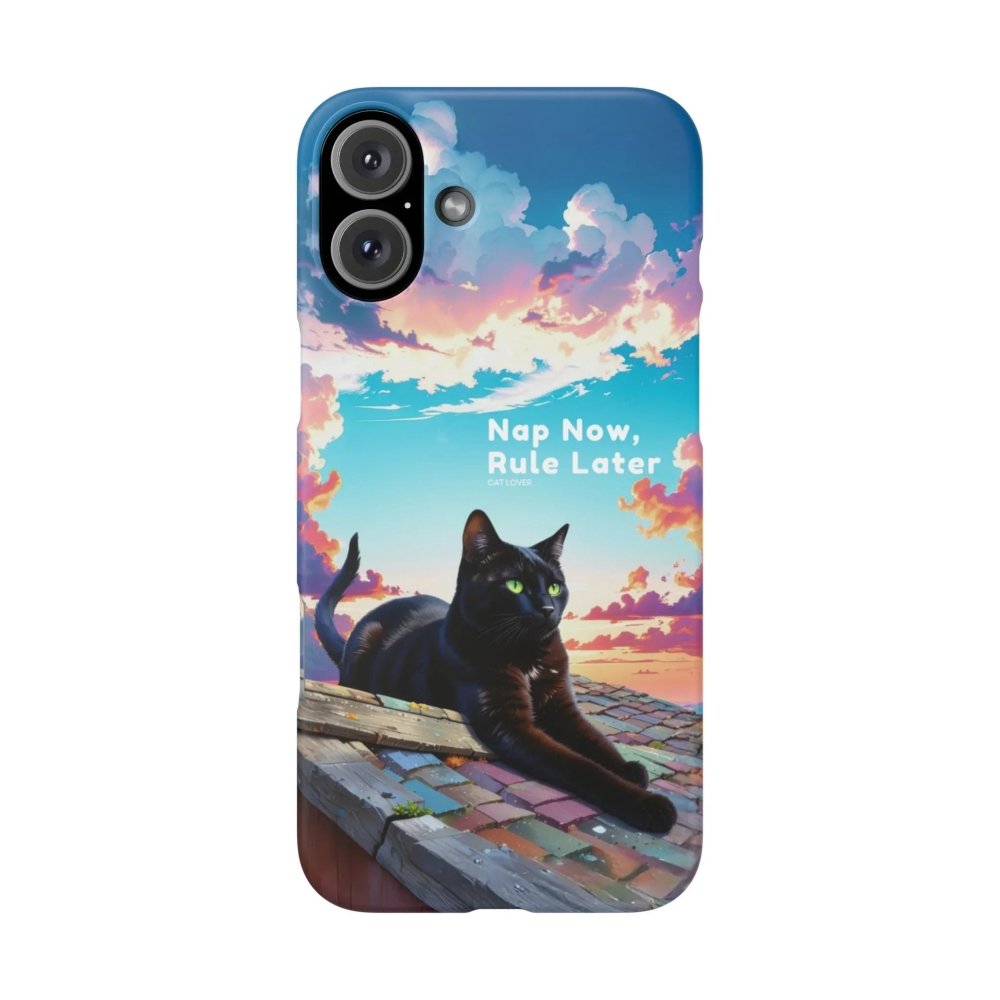 Nap Now, Rule Later Phone Case - Lazy Cat Phone Cover - Love From Snowy Shop