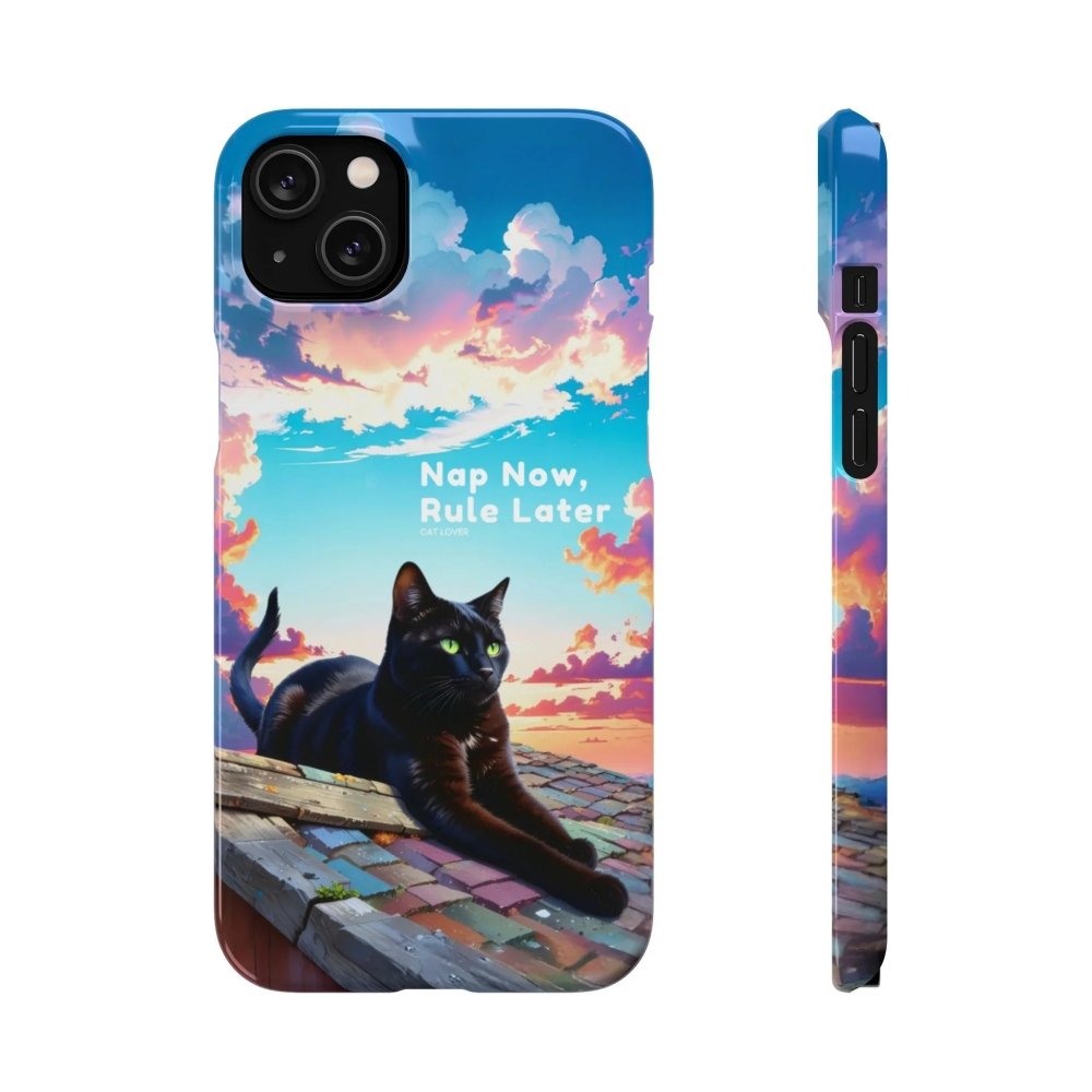 Nap Now, Rule Later Phone Case - Lazy Cat Phone Cover - Love From Snowy Shop