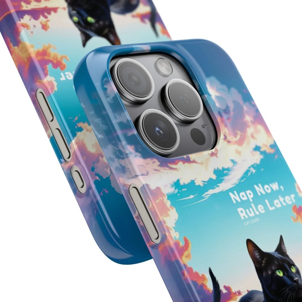 Nap Now, Rule Later Phone Case - Lazy Cat Phone Cover - Love From Snowy Shop