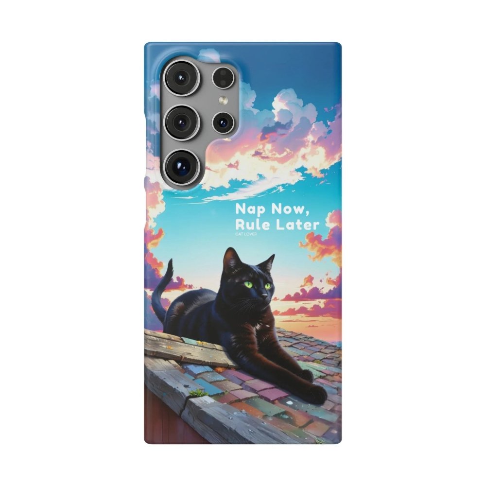 Nap Now, Rule Later Phone Case - Lazy Cat Phone Cover - Love From Snowy Shop