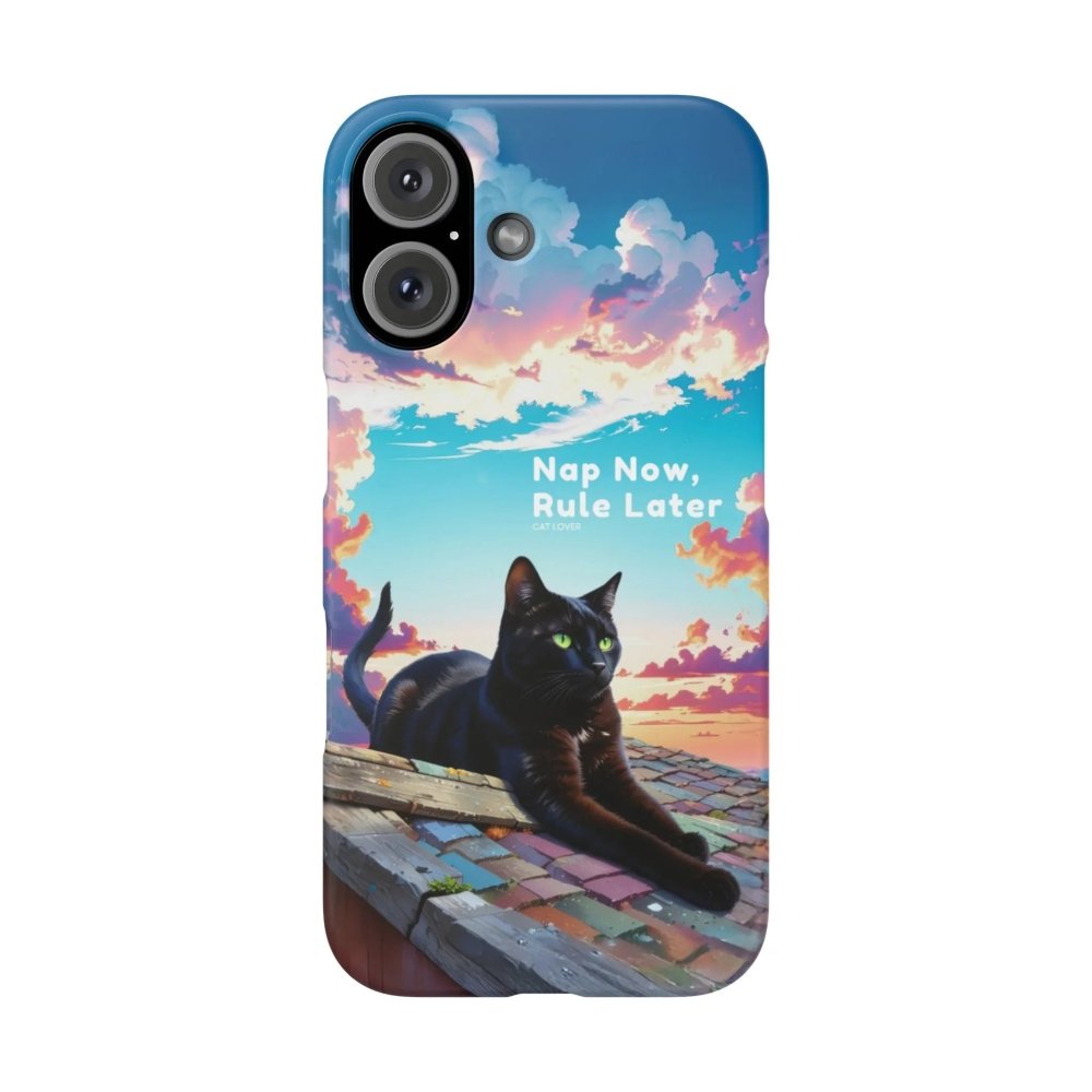 Nap Now, Rule Later Phone Case - Lazy Cat Phone Cover - Love From Snowy Shop