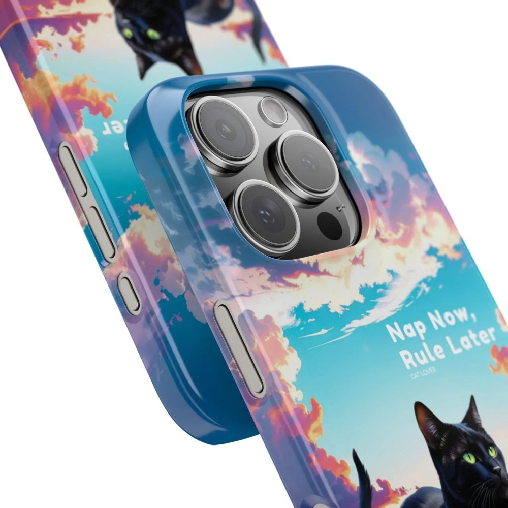 Nap Now, Rule Later Phone Case - Lazy Cat Phone Cover - Love From Snowy Shop