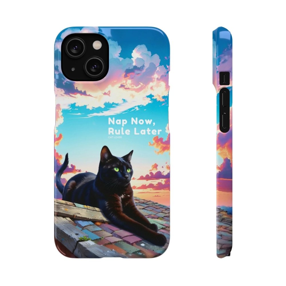 Nap Now, Rule Later Phone Case - Lazy Cat Phone Cover - Love From Snowy Shop