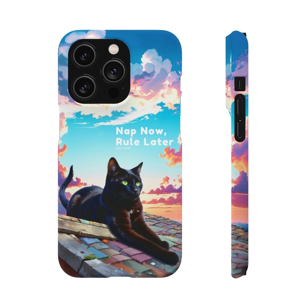 Nap Now, Rule Later Phone Case - Lazy Cat Phone Cover - Love From Snowy Shop
