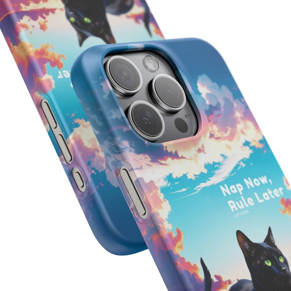 Nap Now, Rule Later Phone Case - Lazy Cat Phone Cover - Love From Snowy Shop