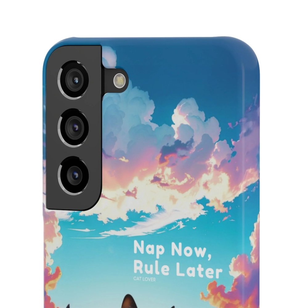 Nap Now, Rule Later Phone Case - Lazy Cat Phone Cover - Love From Snowy Shop