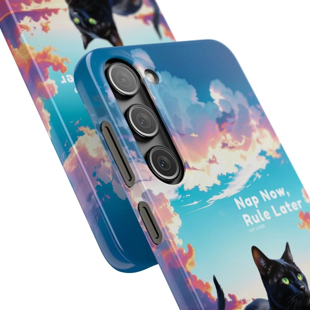 Nap Now, Rule Later Phone Case - Lazy Cat Phone Cover - Love From Snowy Shop