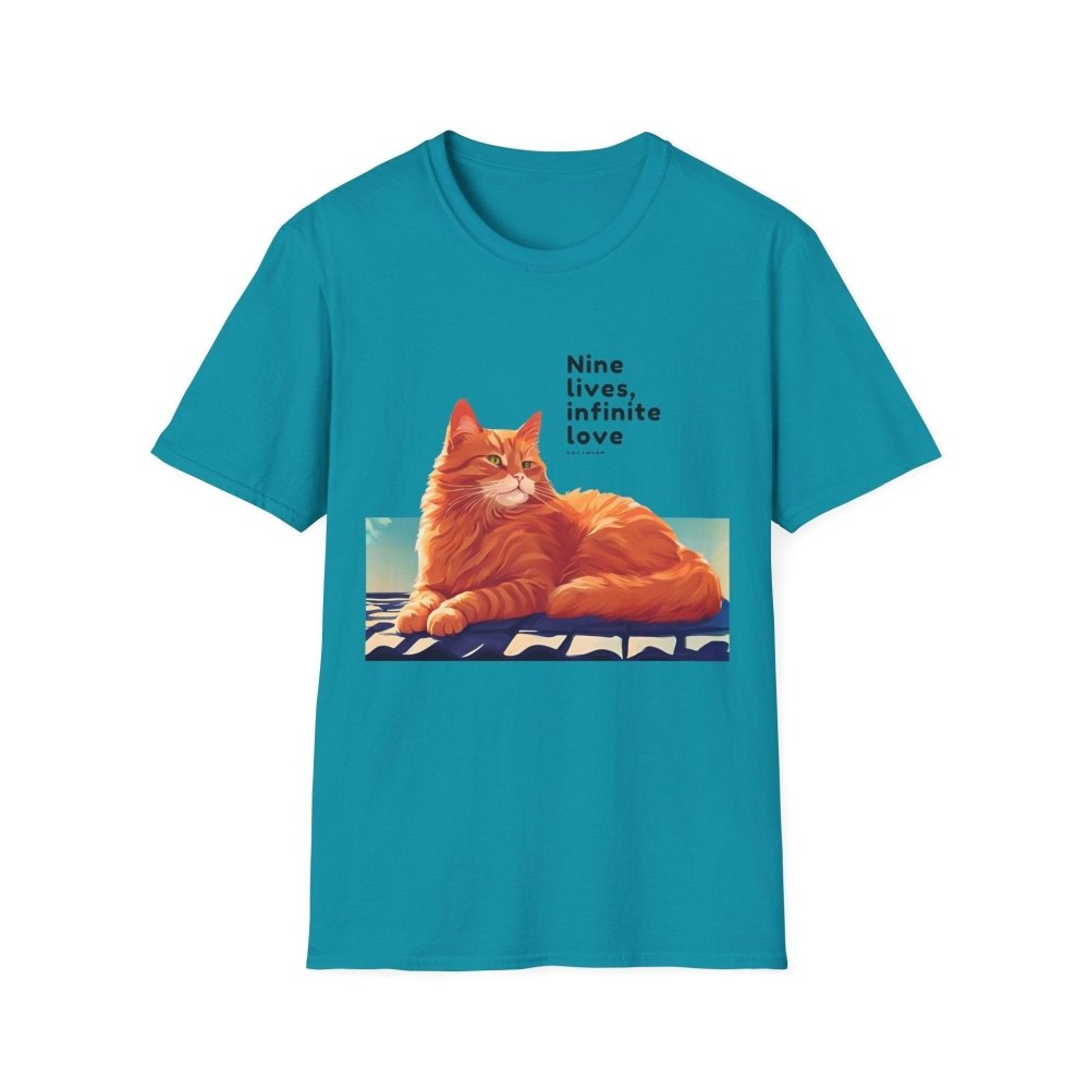 Nine Lives Infinite Love Cat T-Shirt - Sentimental Feline Tee - Gift for Cat Lovers & Pet Parents - Love From Snowy Shop