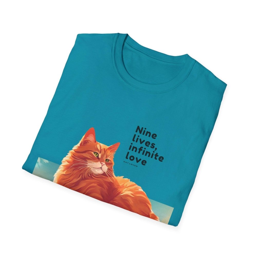 Nine Lives Infinite Love Cat T-Shirt - Sentimental Feline Tee - Gift for Cat Lovers & Pet Parents - Love From Snowy Shop