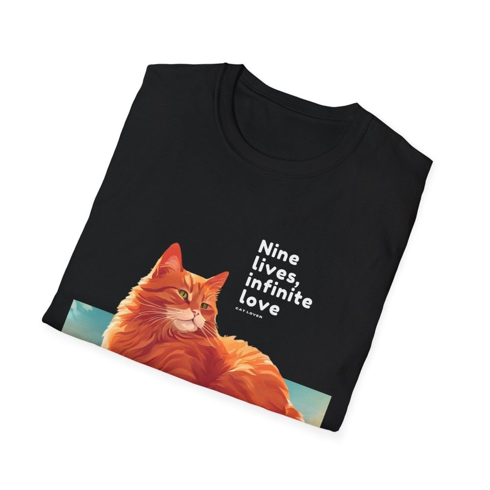 Nine Lives Infinite Love Cat T-Shirt - Sentimental Feline Tee - Gift for Cat Lovers & Pet Parents - Love From Snowy Shop