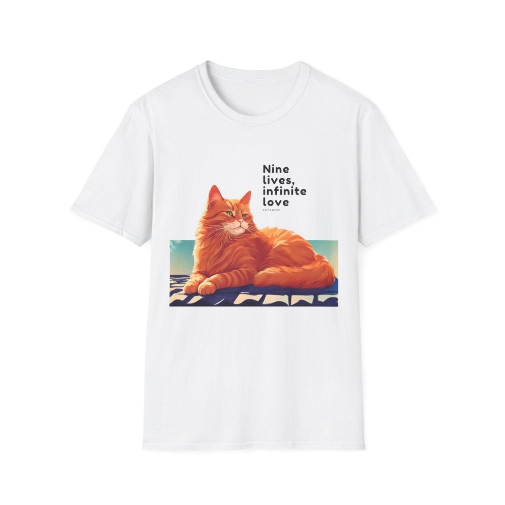 Nine Lives Infinite Love Cat T-Shirt - Sentimental Feline Tee - Gift for Cat Lovers & Pet Parents - Love From Snowy Shop