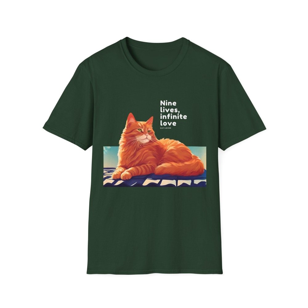 Nine Lives Infinite Love Cat T-Shirt - Sentimental Feline Tee - Gift for Cat Lovers & Pet Parents - Love From Snowy Shop