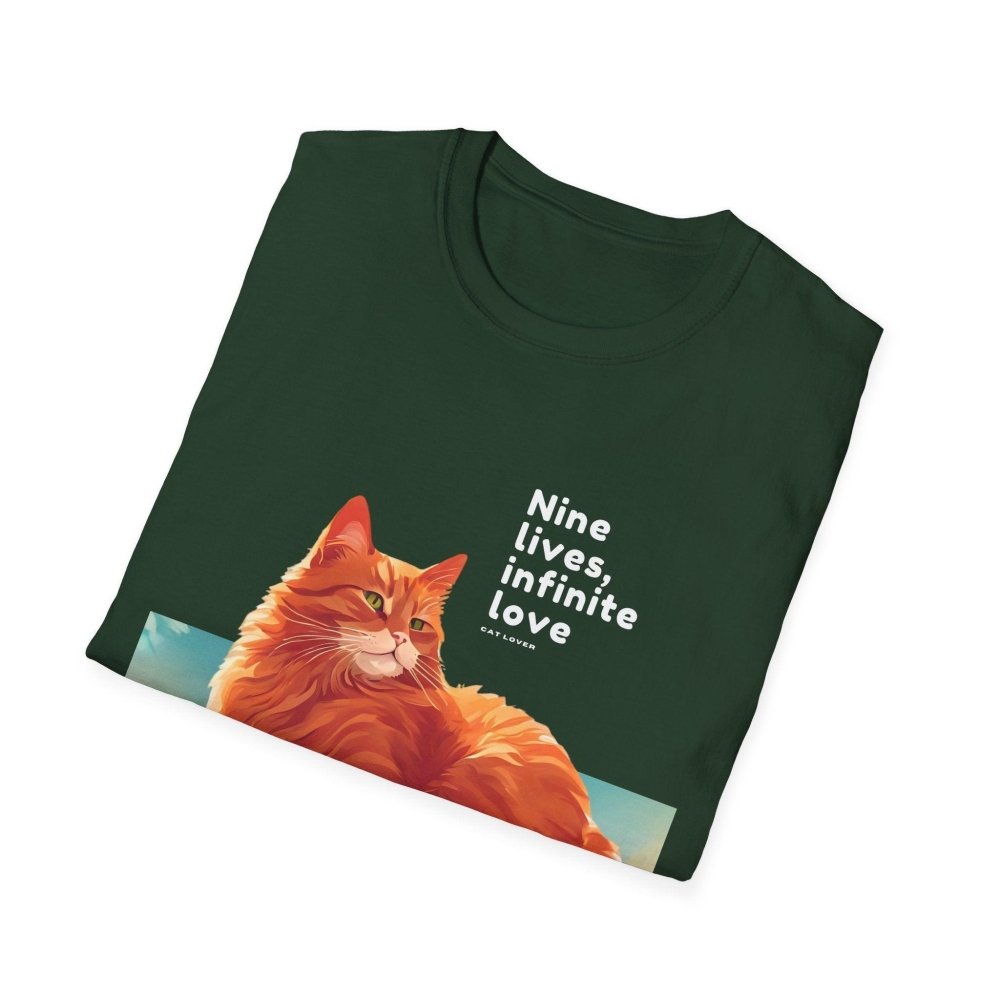 Nine Lives Infinite Love Cat T-Shirt - Sentimental Feline Tee - Gift for Cat Lovers & Pet Parents - Love From Snowy Shop