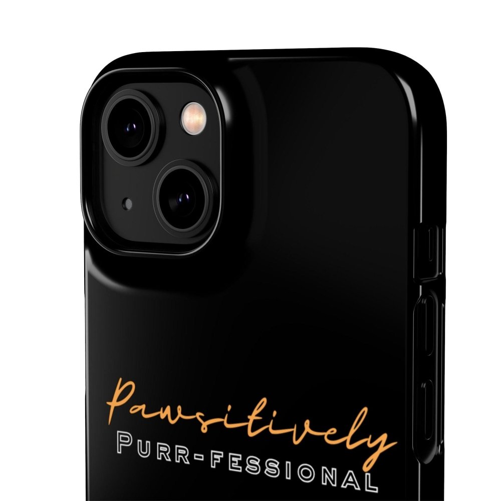 Pawsitively Purr fessional Phone Case - Funny Cat Snap Cover - Love From Snowy Shop