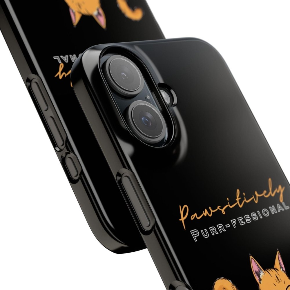 Pawsitively Purr fessional Phone Case - Funny Cat Snap Cover - Love From Snowy Shop