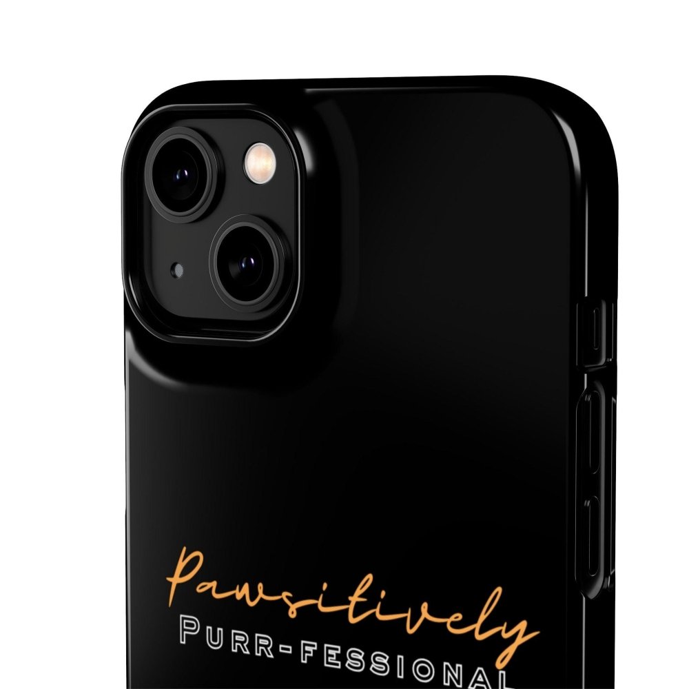 Pawsitively Purr fessional Phone Case - Funny Cat Snap Cover - Love From Snowy Shop