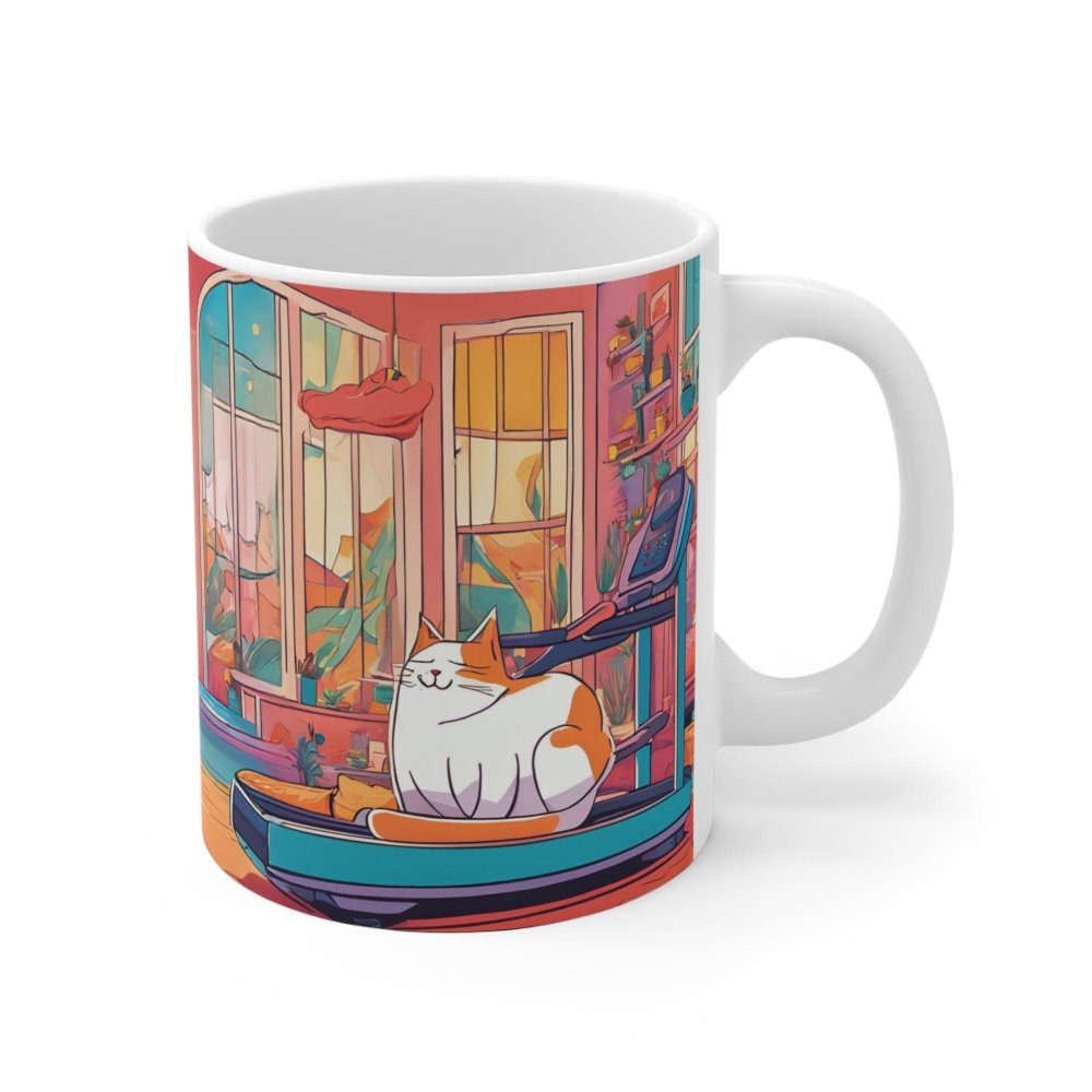 Purring Is My Cardio Cat Mug - Cute Funny Gift for Cat Lover - Love From Snowy Shop