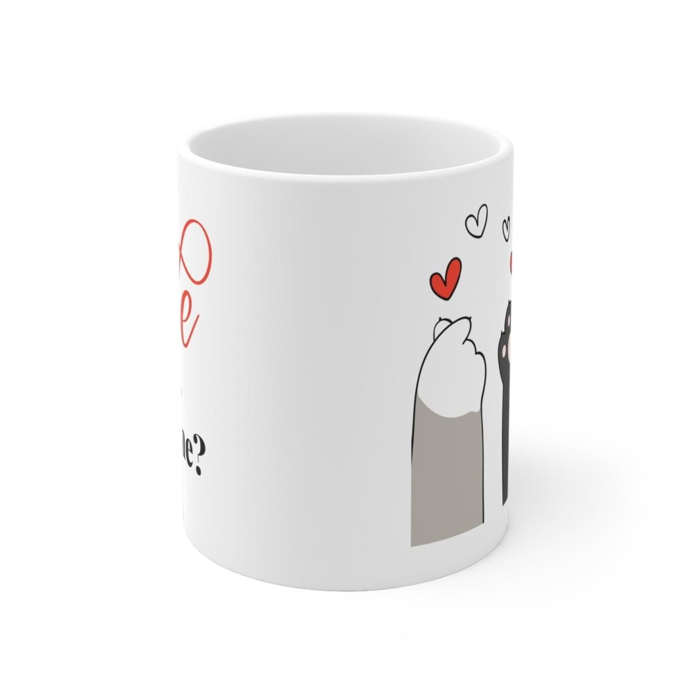 Valentine Cat Mug - Adorable Cat Lover Cup for Sweet Moments - Love From Snowy Shop