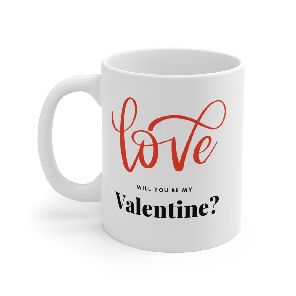 Valentine Cat Mug - Adorable Cat Lover Cup for Sweet Moments - Love From Snowy Shop