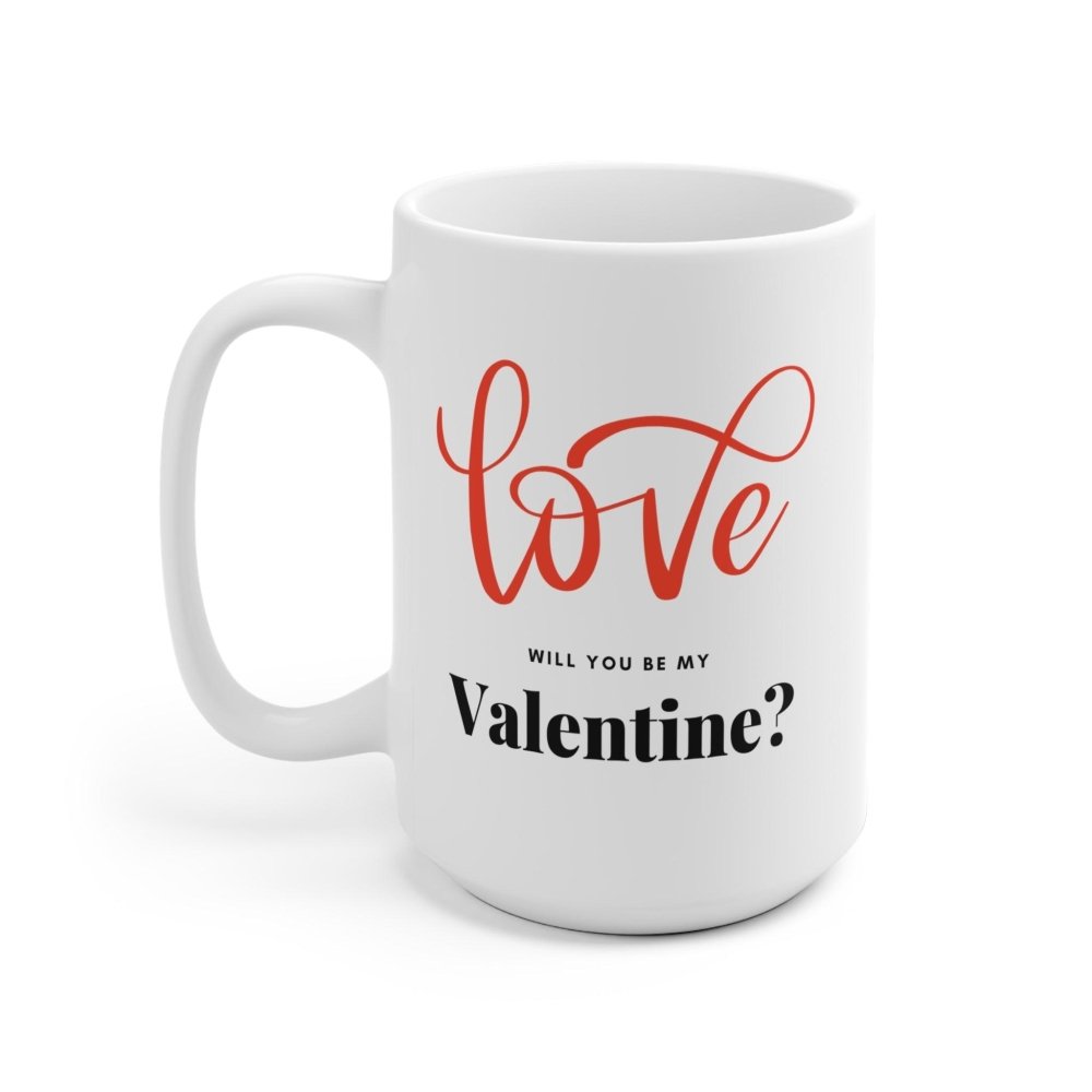 Valentine Cat Mug - Adorable Cat Lover Cup for Sweet Moments - Love From Snowy Shop